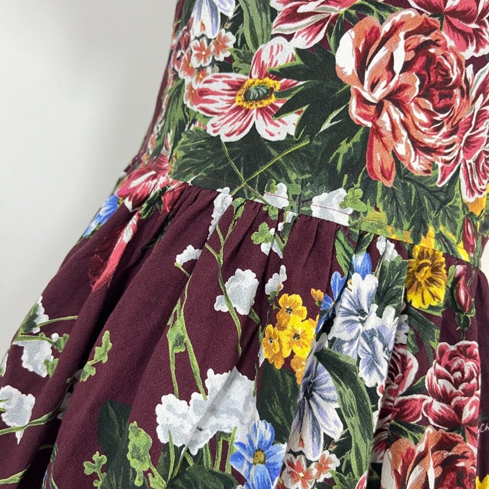 $498 NWOT SEE BY CHLOÉ Floral Print Cotton Multicolor Dress Size 38 - Picture 10 of 13